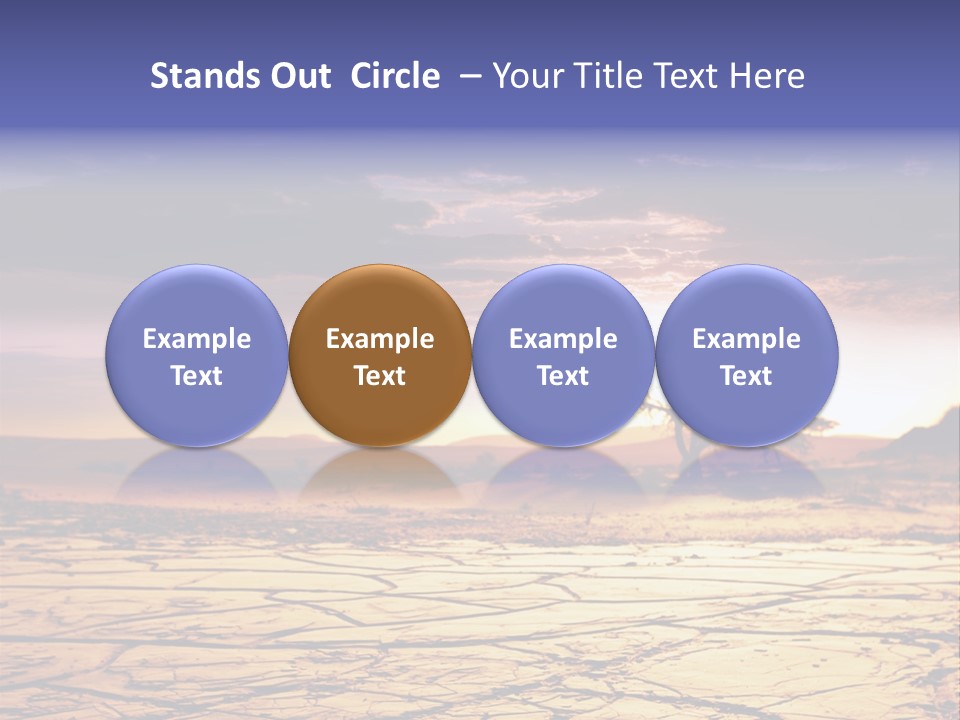 Dry Africa Orange PowerPoint Template