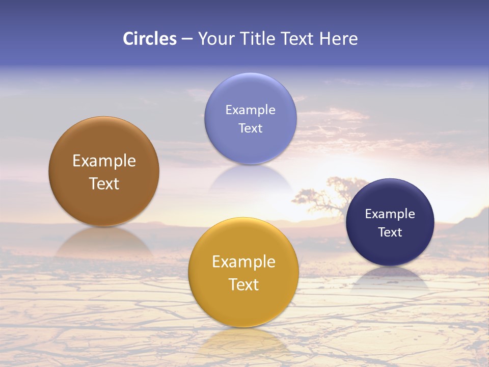 Dry Africa Orange PowerPoint Template