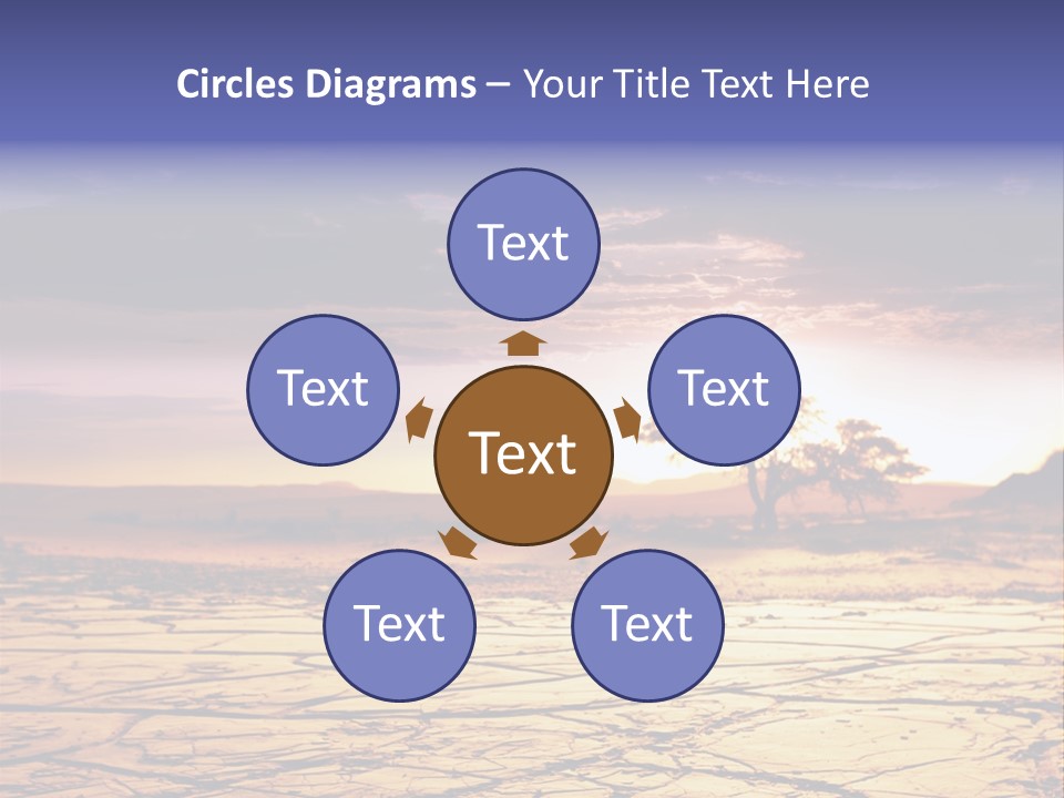 Dry Africa Orange PowerPoint Template