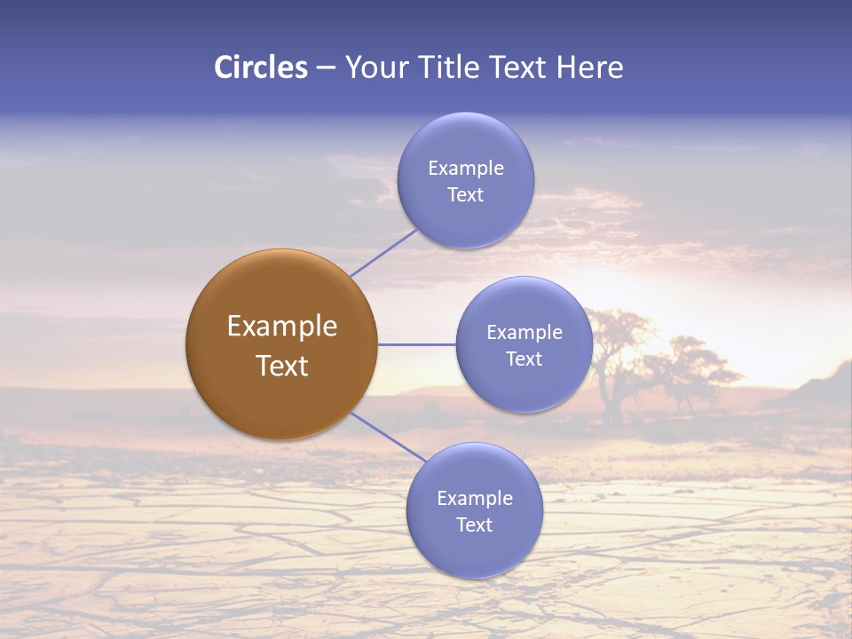 Dry Africa Orange PowerPoint Template