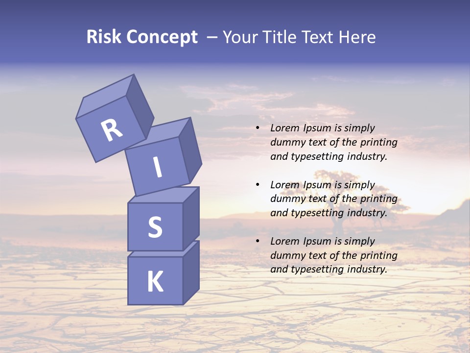 Dry Africa Orange PowerPoint Template