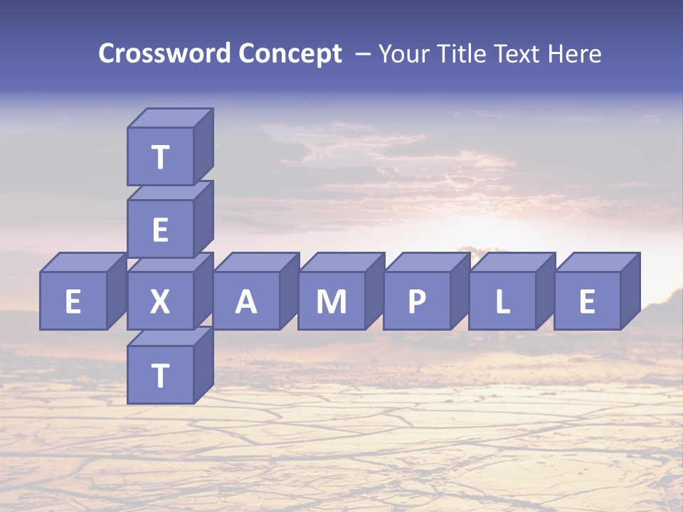 Dry Africa Orange PowerPoint Template