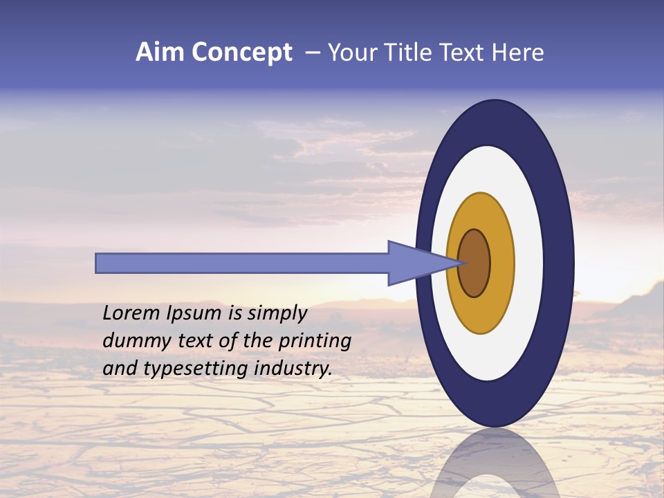 Dry Africa Orange PowerPoint Template