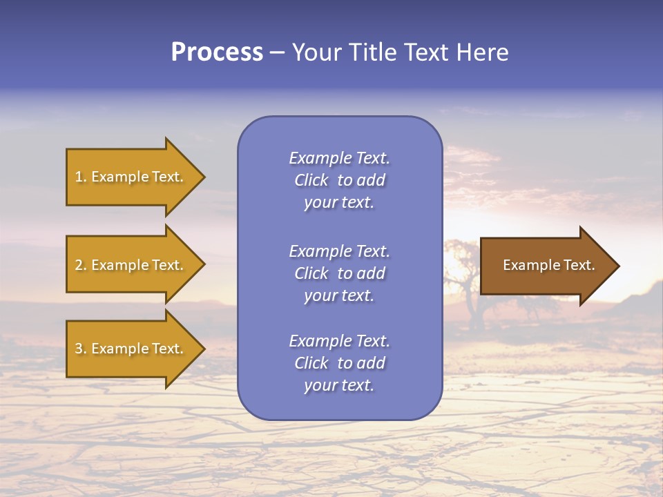 Dry Africa Orange PowerPoint Template