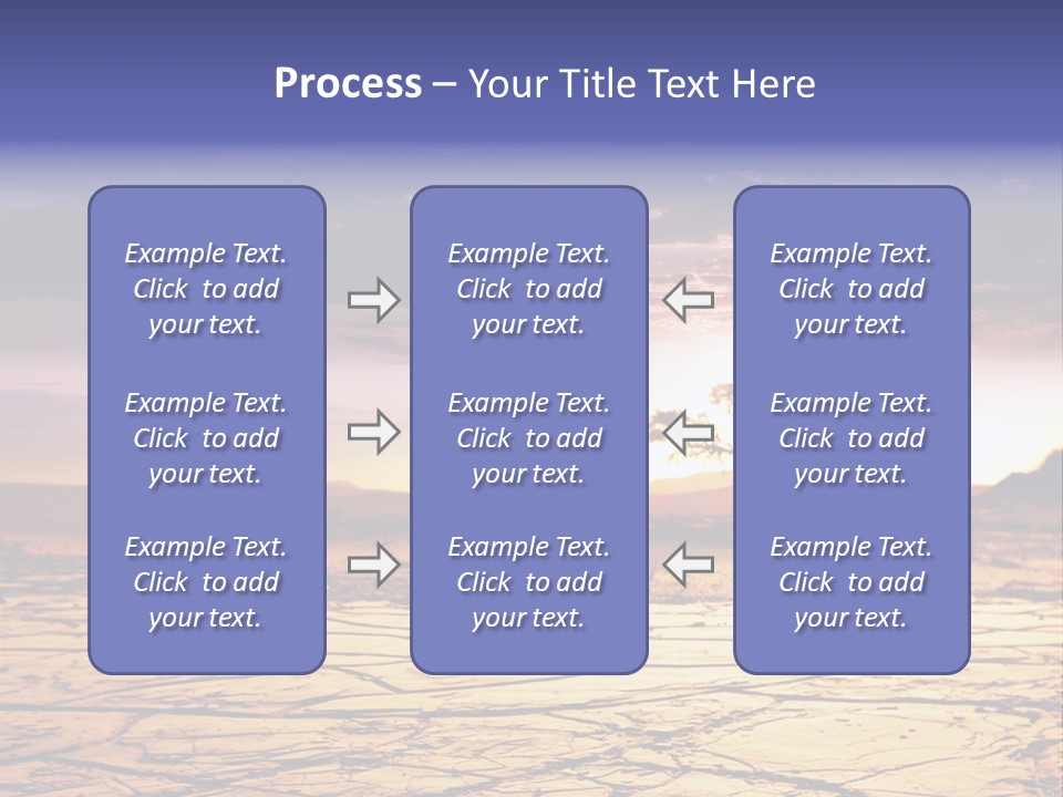 Dry Africa Orange PowerPoint Template