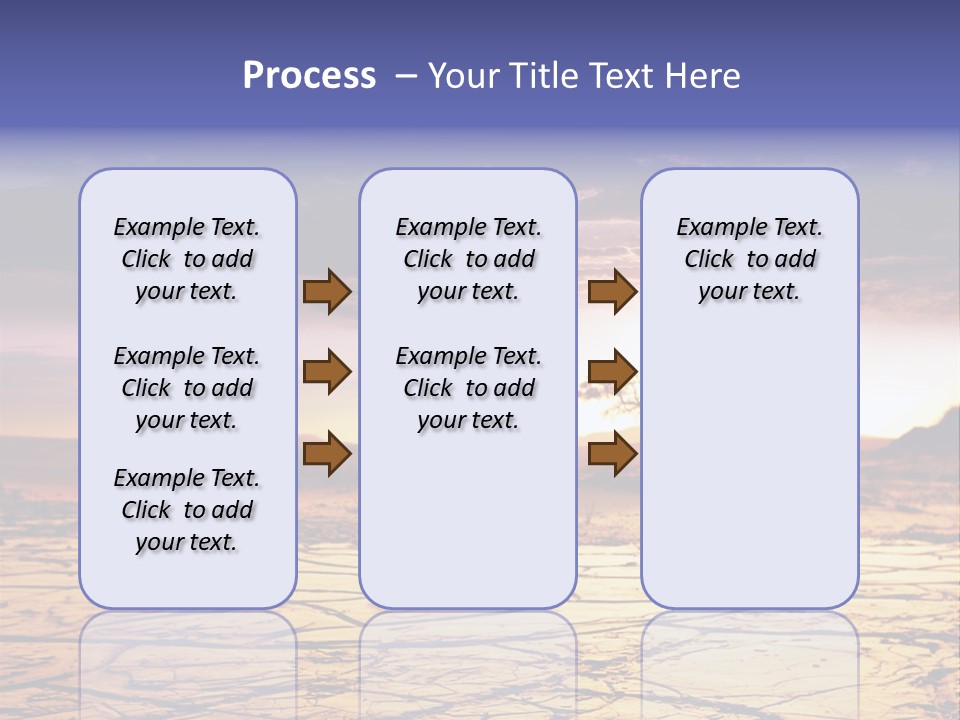 Dry Africa Orange PowerPoint Template