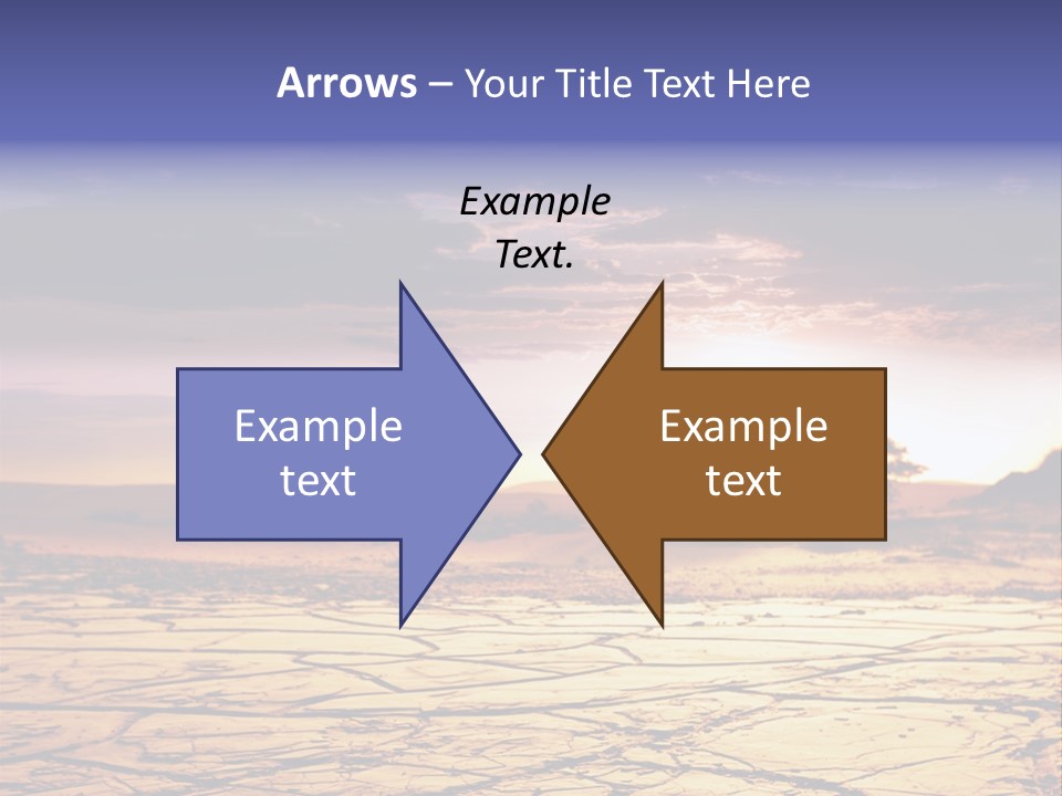 Dry Africa Orange PowerPoint Template