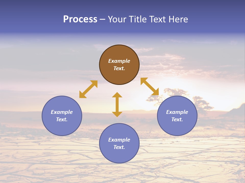 Dry Africa Orange PowerPoint Template