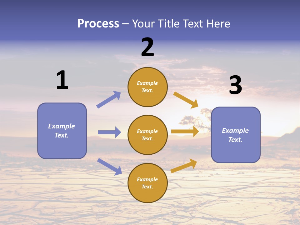 Dry Africa Orange PowerPoint Template