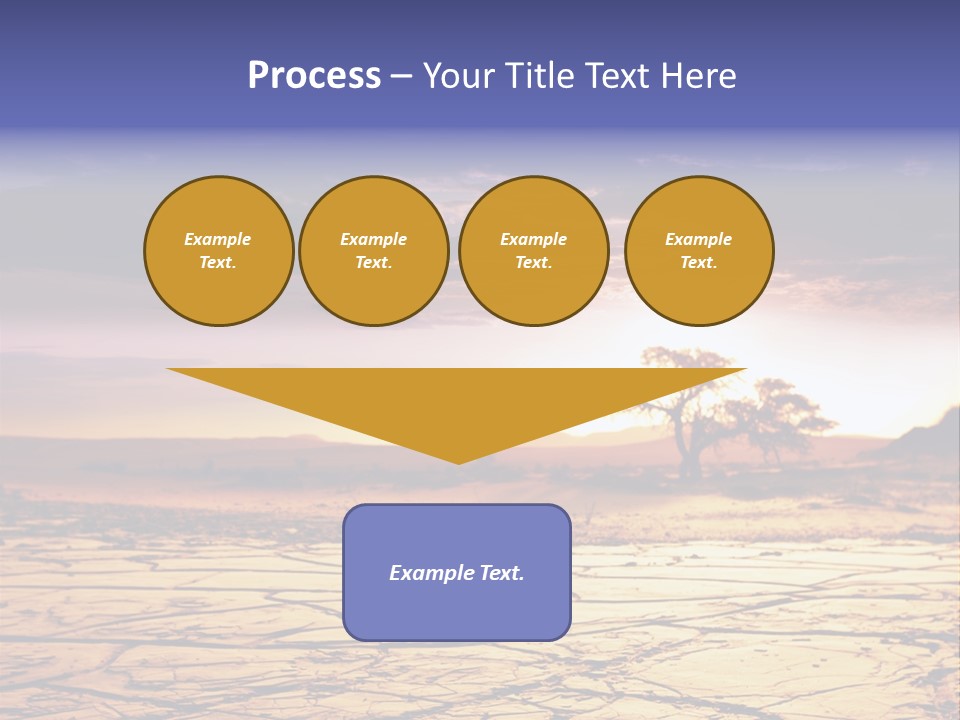 Dry Africa Orange PowerPoint Template