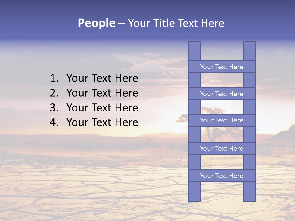 Dry Africa Orange PowerPoint Template