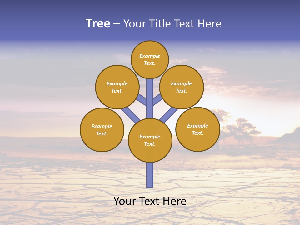 Dry Africa Orange PowerPoint Template