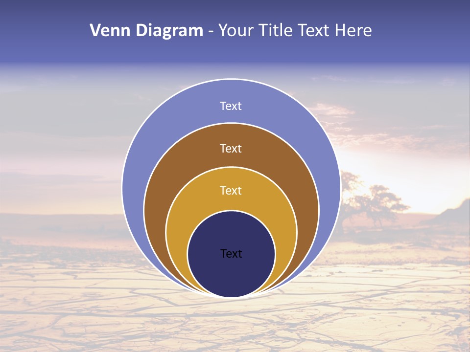 Dry Africa Orange PowerPoint Template