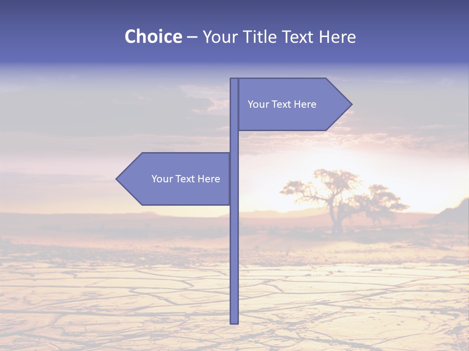 Dry Africa Orange PowerPoint Template