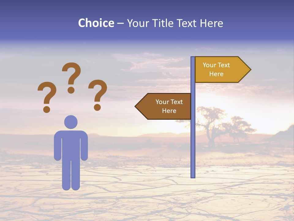 Dry Africa Orange PowerPoint Template