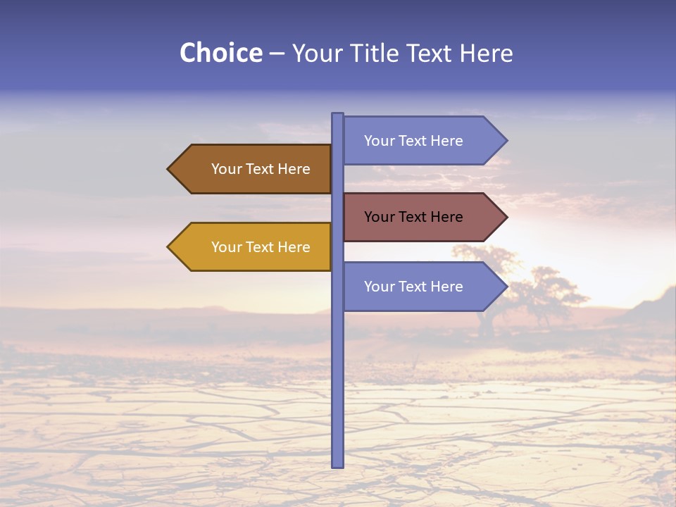 Dry Africa Orange PowerPoint Template