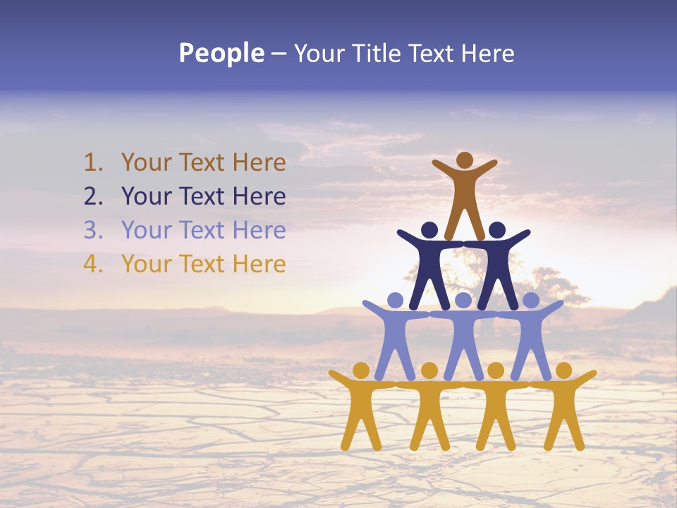 Dry Africa Orange PowerPoint Template