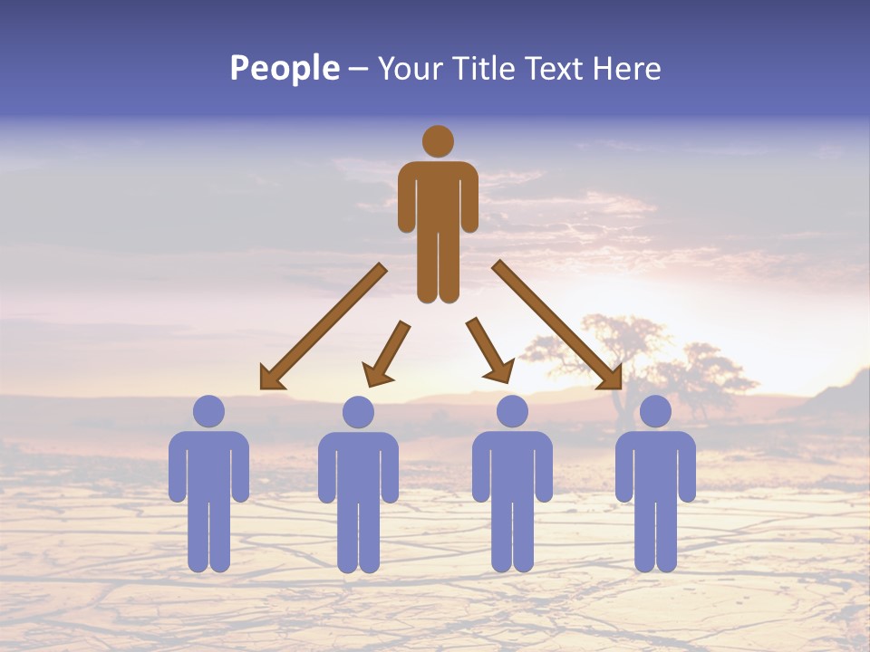 Dry Africa Orange PowerPoint Template