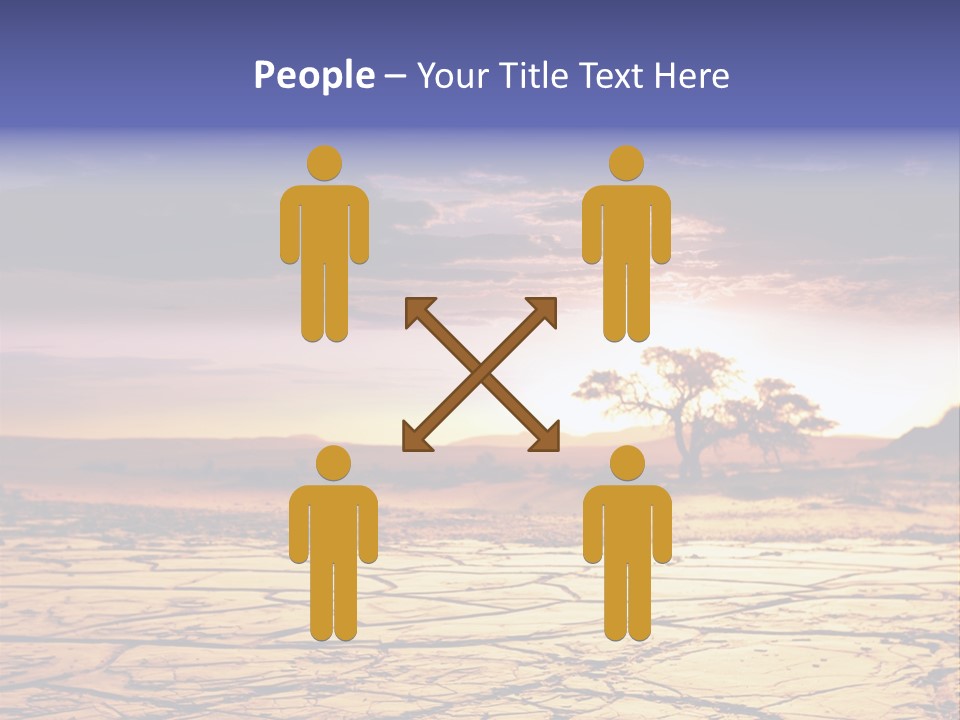 Dry Africa Orange PowerPoint Template