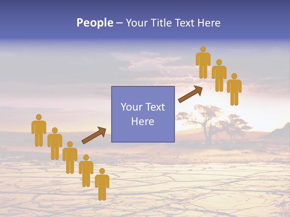 Dry Africa Orange PowerPoint Template