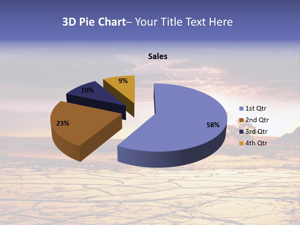 Dry Africa Orange PowerPoint Template