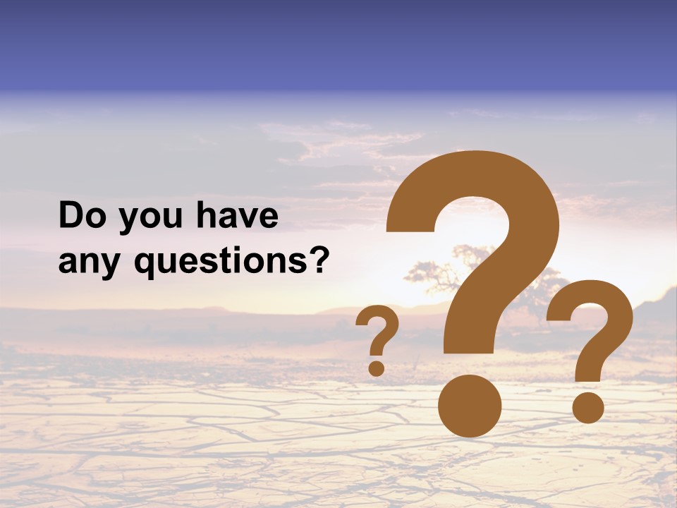 Dry Africa Orange PowerPoint Template