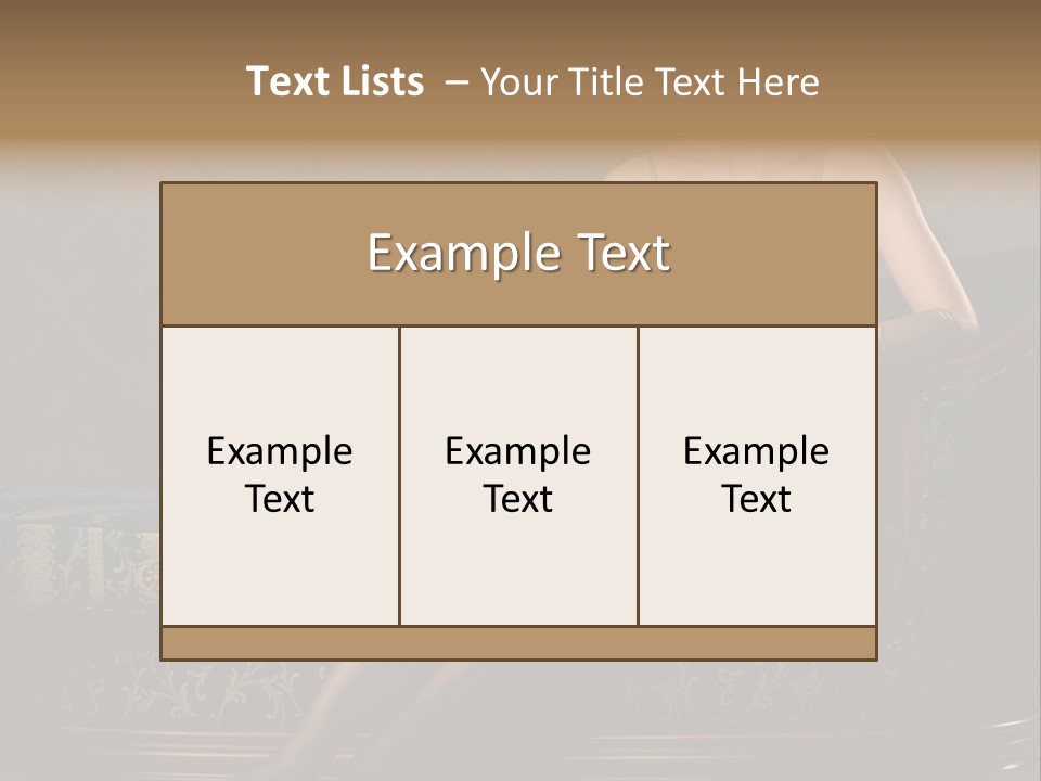 Classic Glamour Cute PowerPoint Template