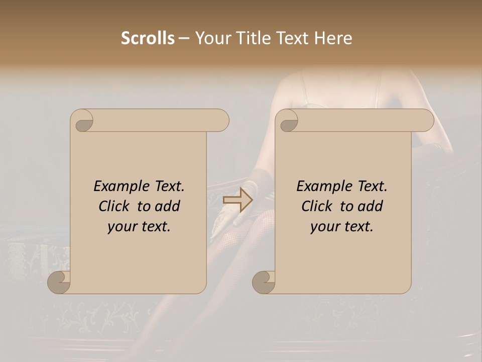 Classic Glamour Cute PowerPoint Template