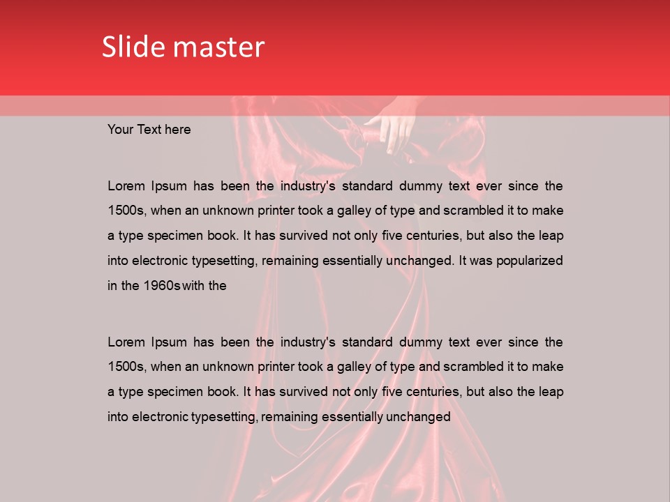 Legs Fashion Lady PowerPoint Template