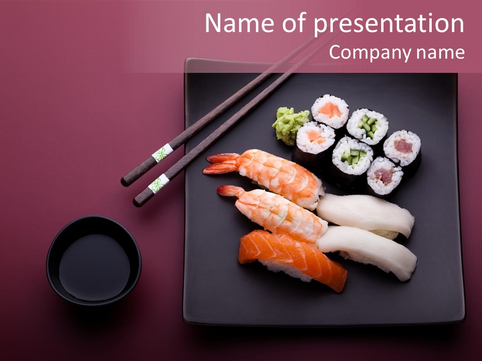 Tuna Seafood Healthy PowerPoint Template