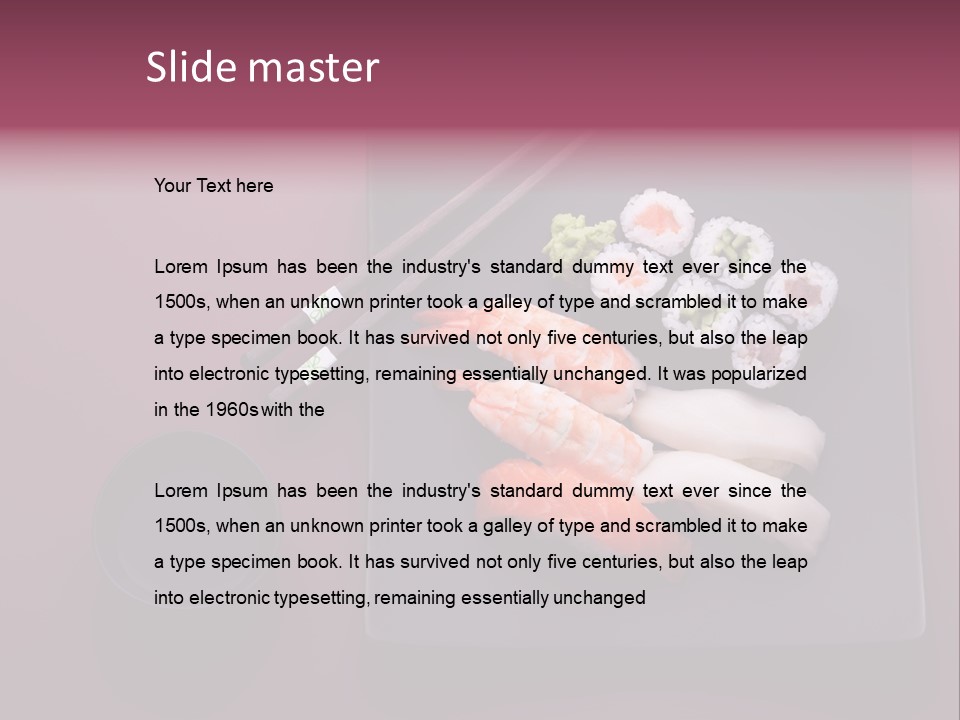 Tuna Seafood Healthy PowerPoint Template