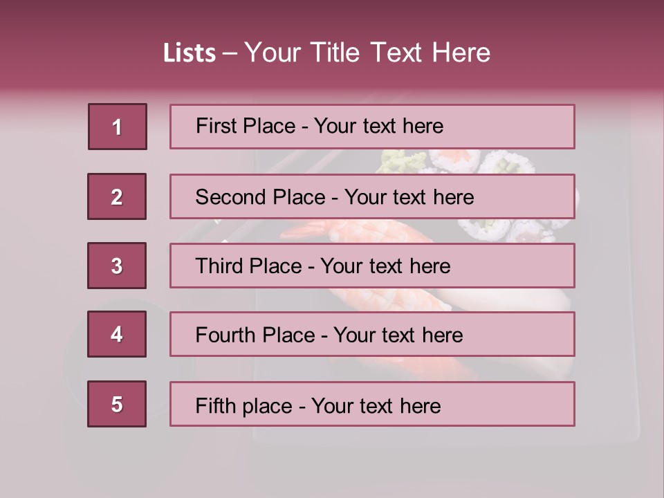 Tuna Seafood Healthy PowerPoint Template