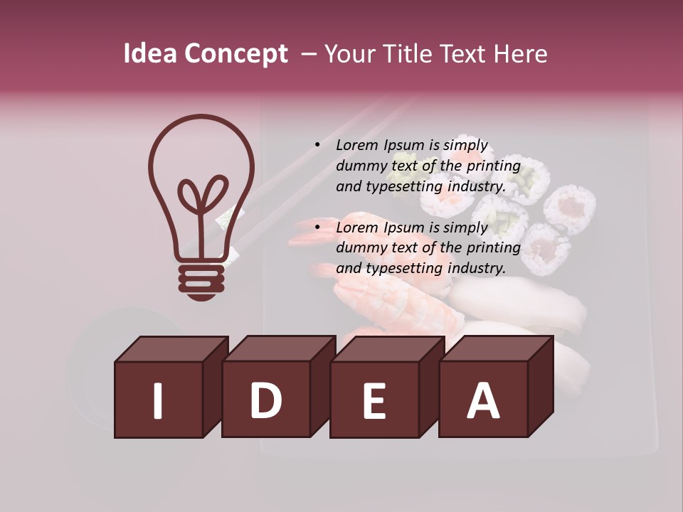 Tuna Seafood Healthy PowerPoint Template