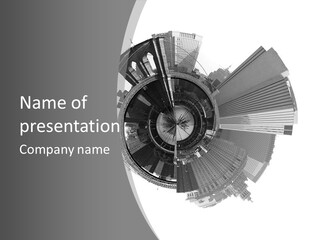 New Spherical Cables PowerPoint Template