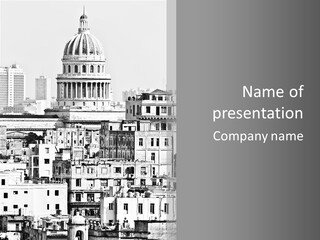 Monochromatic Habana Contrast PowerPoint Template