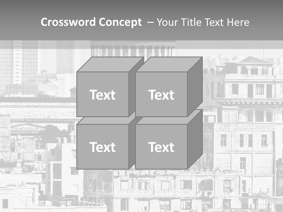 Monochromatic Habana Contrast PowerPoint Template