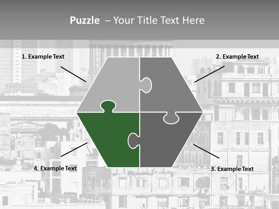 Monochromatic Habana Contrast PowerPoint Template