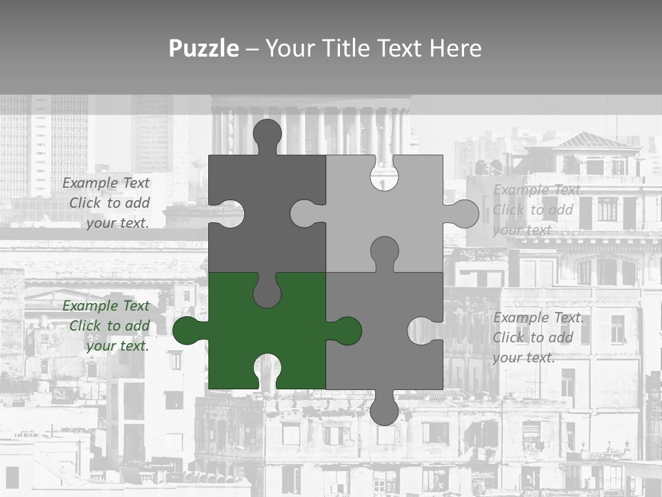 Monochromatic Habana Contrast PowerPoint Template