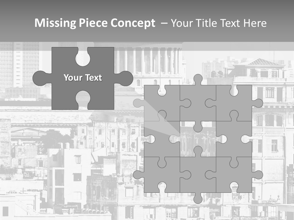 Monochromatic Habana Contrast PowerPoint Template