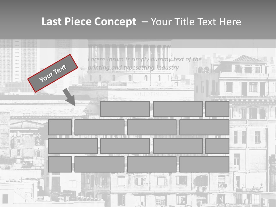Monochromatic Habana Contrast PowerPoint Template