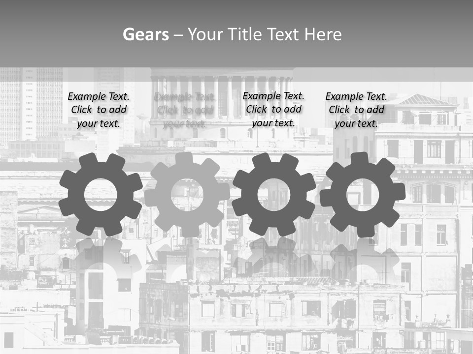 Monochromatic Habana Contrast PowerPoint Template