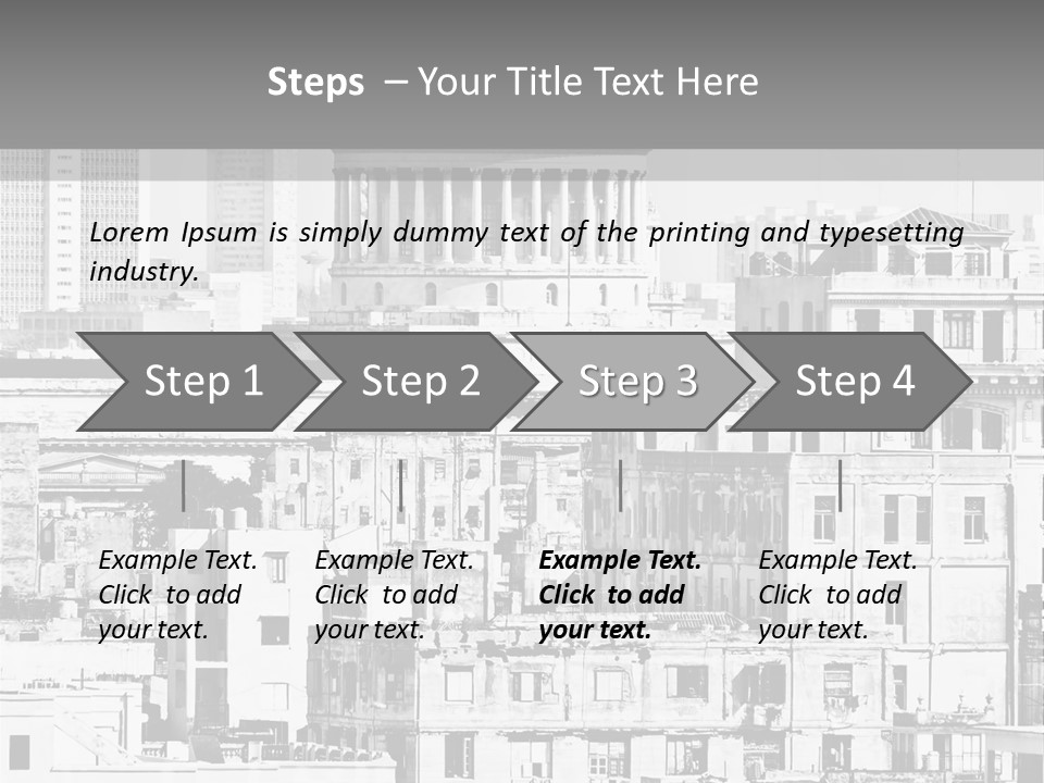Monochromatic Habana Contrast PowerPoint Template