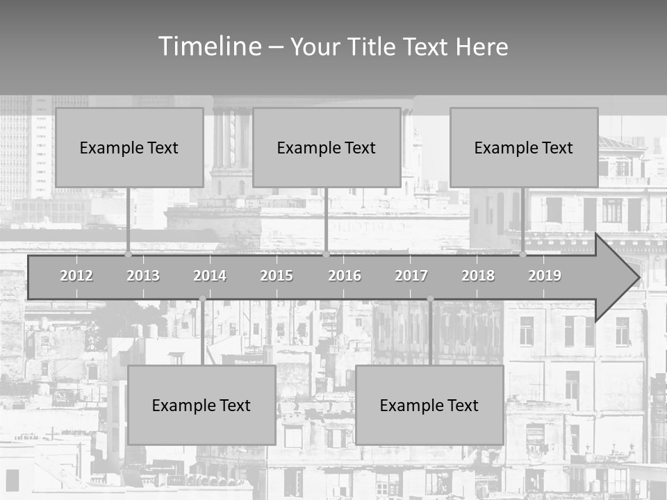 Monochromatic Habana Contrast PowerPoint Template
