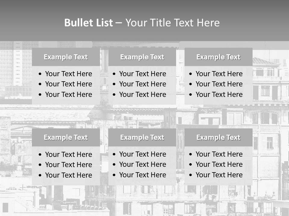 Monochromatic Habana Contrast PowerPoint Template