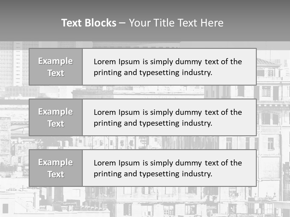 Monochromatic Habana Contrast PowerPoint Template