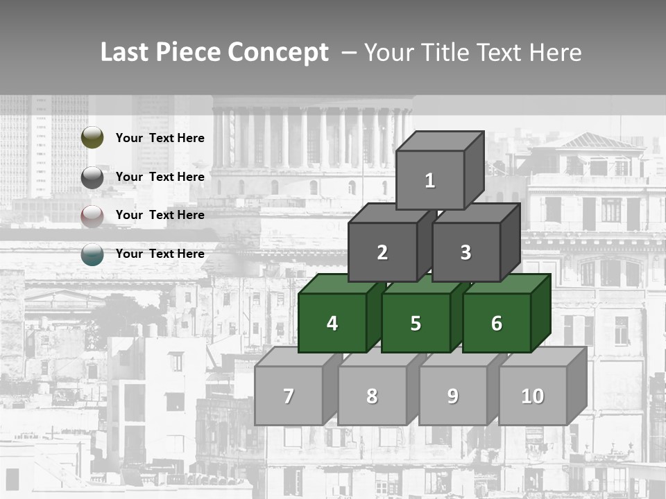 Monochromatic Habana Contrast PowerPoint Template
