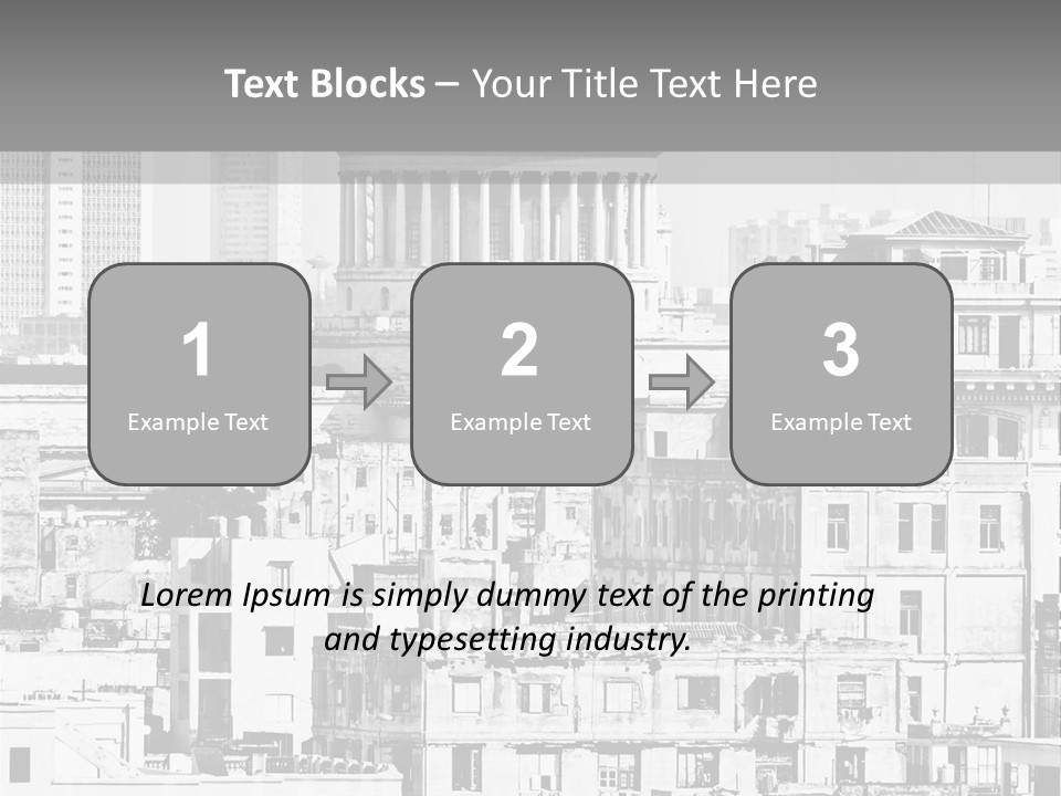 Monochromatic Habana Contrast PowerPoint Template