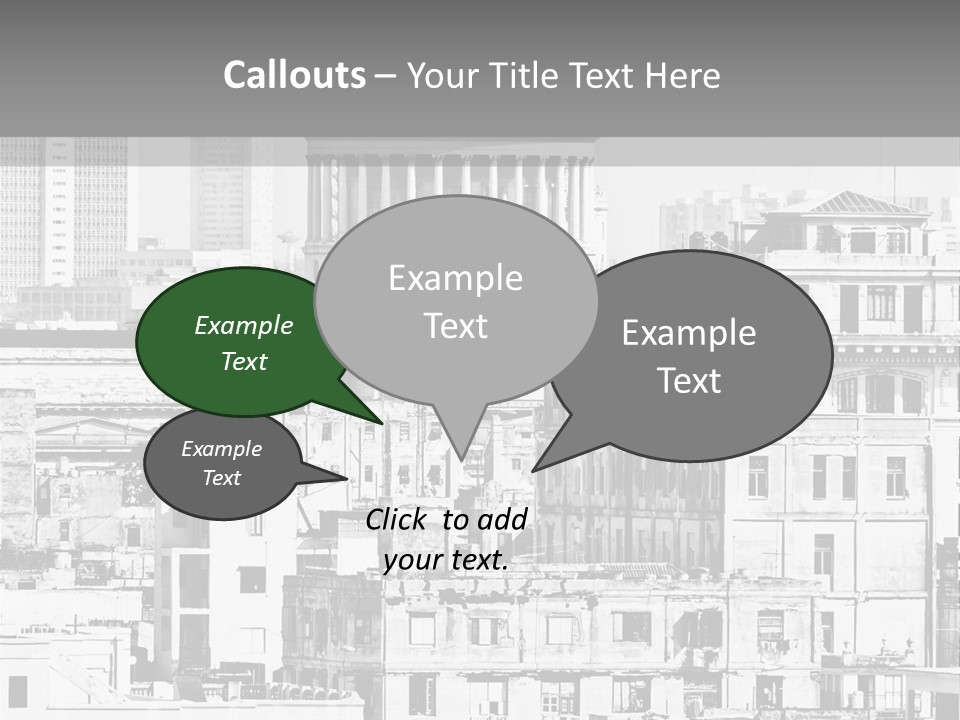 Monochromatic Habana Contrast PowerPoint Template
