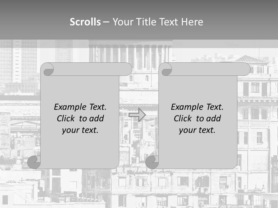 Monochromatic Habana Contrast PowerPoint Template