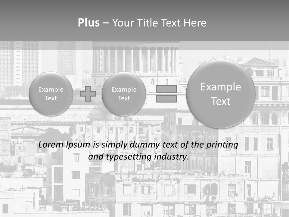 Monochromatic Habana Contrast PowerPoint Template